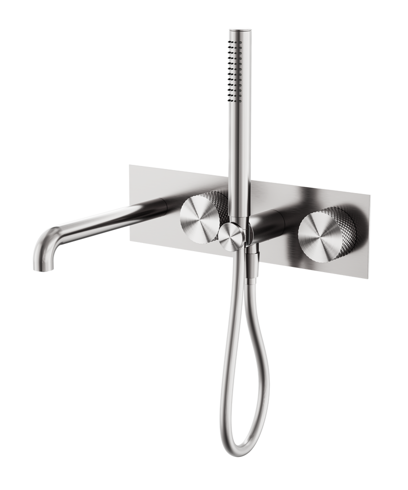 Opal Progressive Shower System With Spout 250mm Brushed Nickel