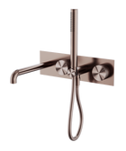 Opal Progressive Shower System With Spout 250mm Brushed Bronze