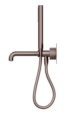 Opal Progressive Shower System With Spout 250mm Brushed Bronze
