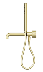 Opal Progressive Shower System Separate Plate With Spout 230mm Brushed Gold