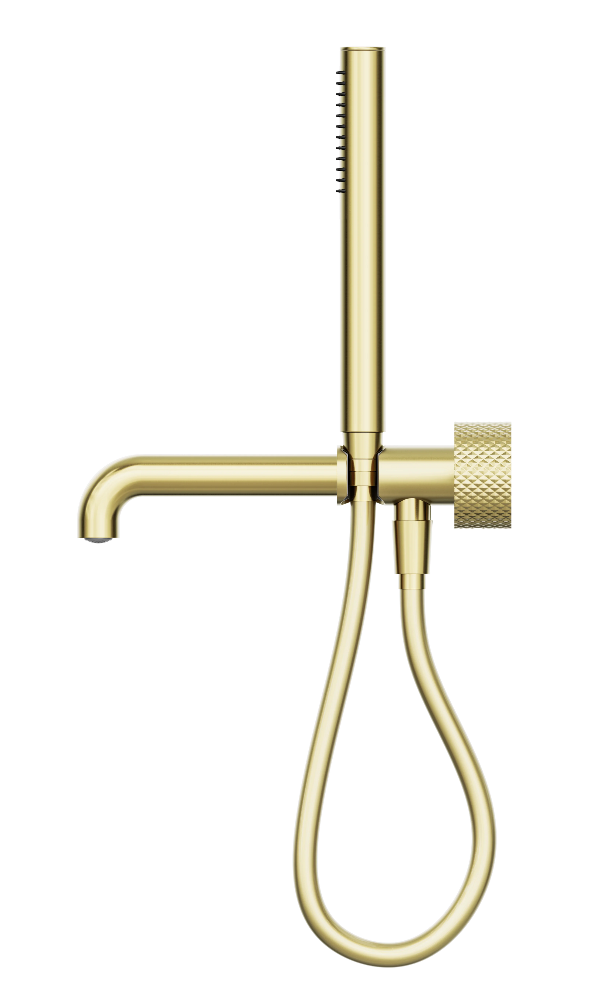 Opal Progressive Shower System Separate Plate With Spout 230mm Brushed Gold