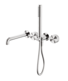 Opal Progressive Shower System Separate Plate With Spout 230mm Brushed Nickel