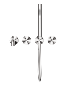 Opal Progressive Shower System Separate Plate With Spout 230mm Brushed Nickel