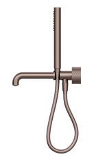 Opal Progressive Shower System Separate Plate With Spout 230mm Brushed Bronze