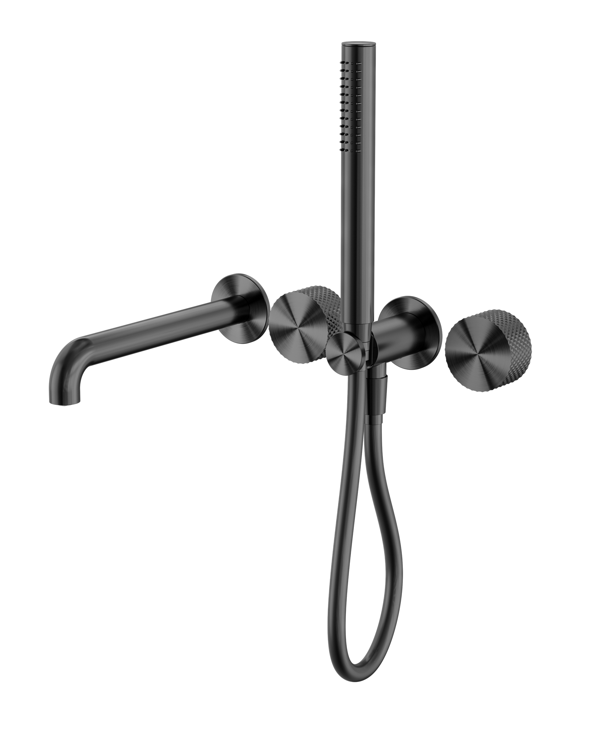 Opal Progressive Shower System Separate Plate With Spout 230mm Graphite