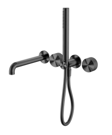 Opal Progressive Shower System Separate Plate With Spout 230mm Graphite