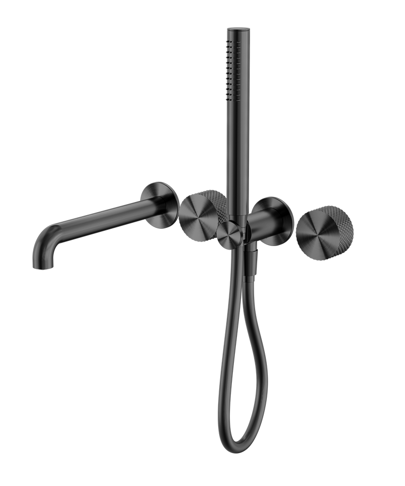 Opal Progressive Shower System Separate Plate With Spout 230mm Graphite