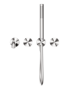 Opal Progressive Shower System Separate Plate With Spout 250mm Brushed Nickel