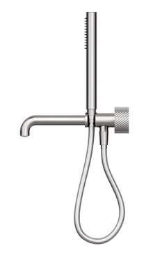 Opal Progressive Shower System Separate Plate With Spout 250mm Brushed Nickel