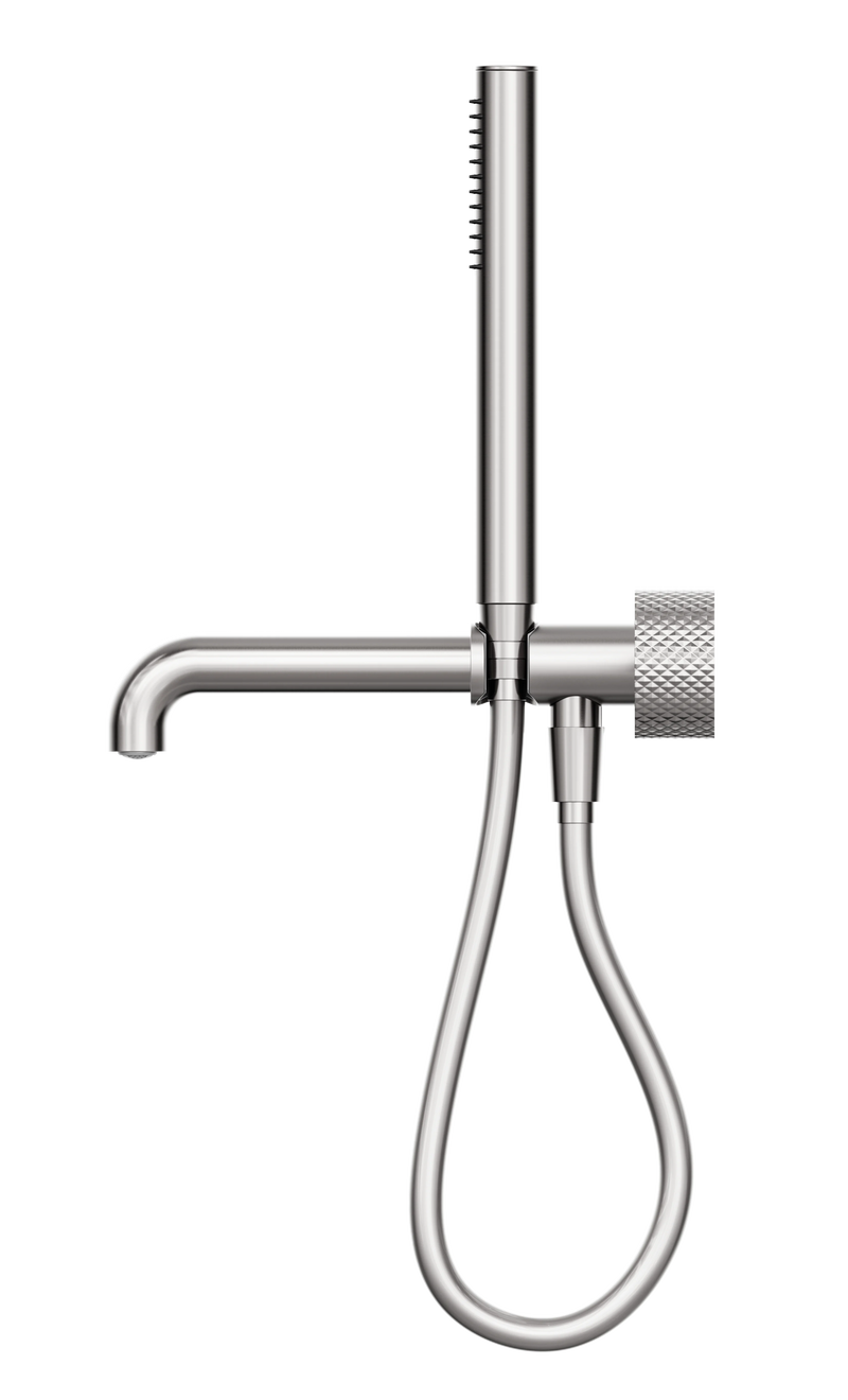 Opal Progressive Shower System Separate Plate With Spout 250mm Brushed Nickel