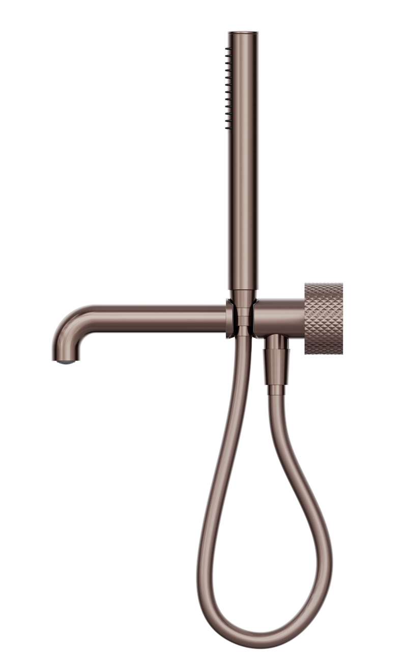 Opal Progressive Shower System Separate Plate With Spout 250mm Brushed Bronze