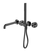 Opal Progressive Shower System Separate Plate With Spout 250mm Graphite