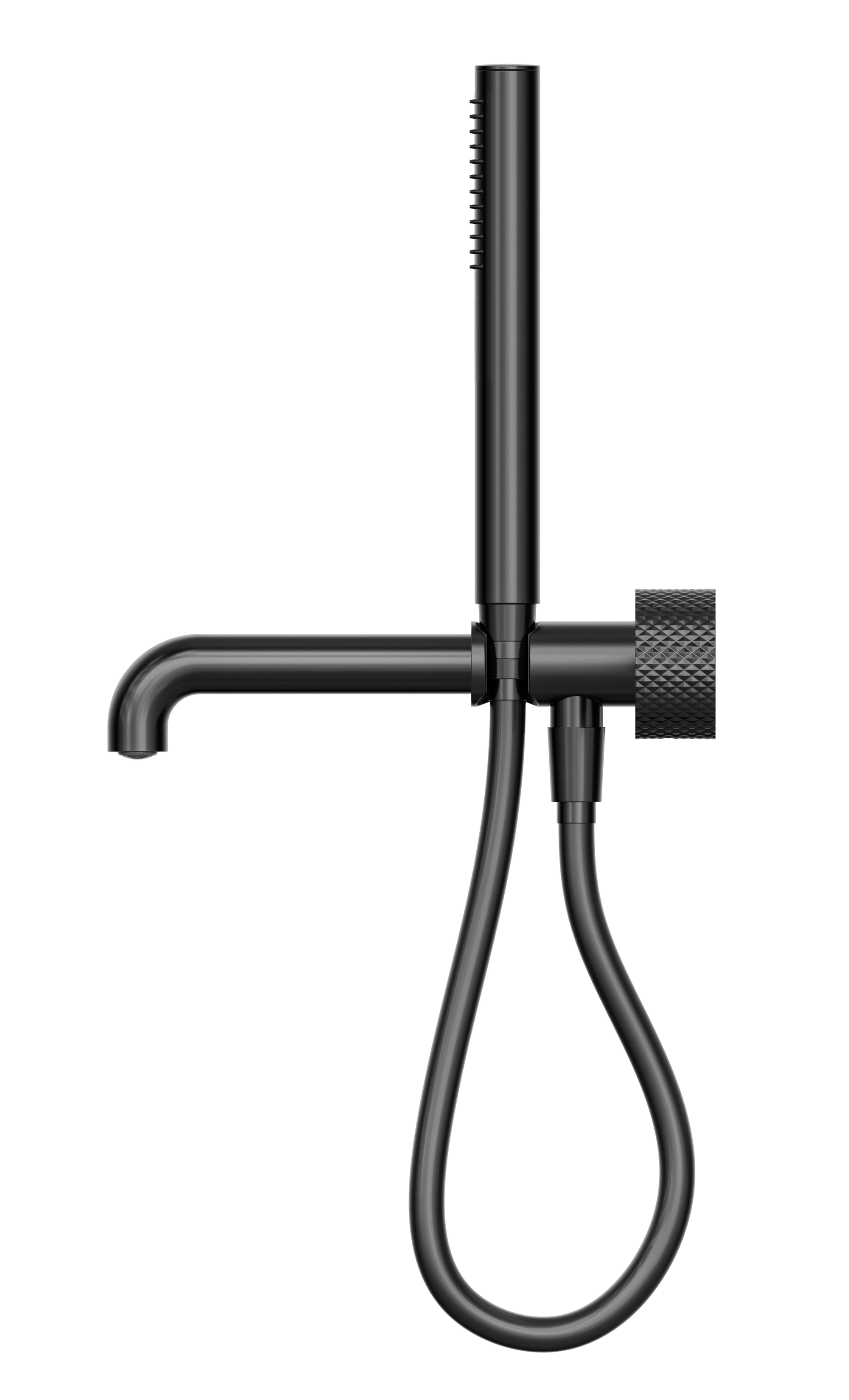 Opal Progressive Shower System Separate Plate With Spout 250mm Graphite