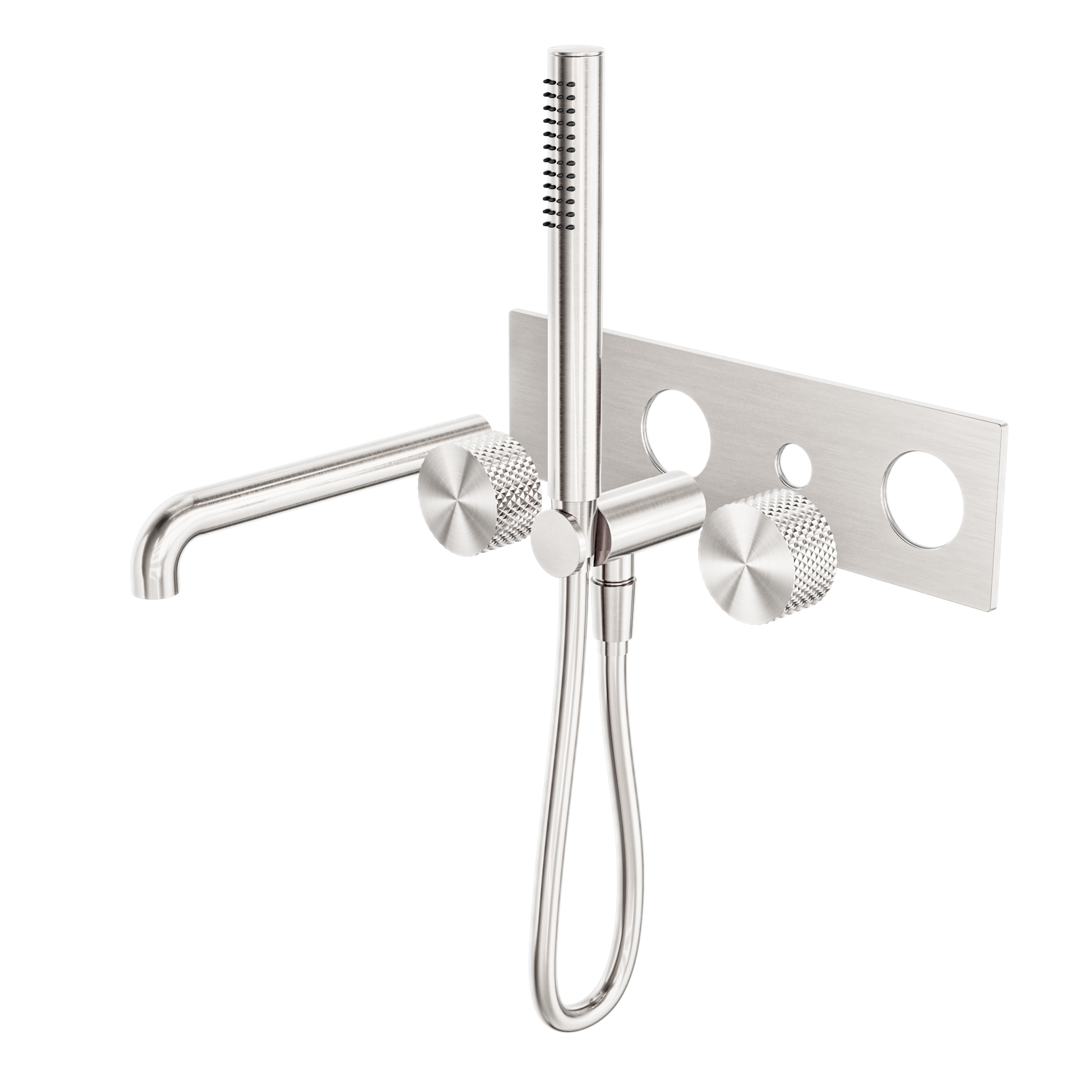 Opal Progressive Shower System With Spout 230mm Trim Kits Only Brushed Nickel