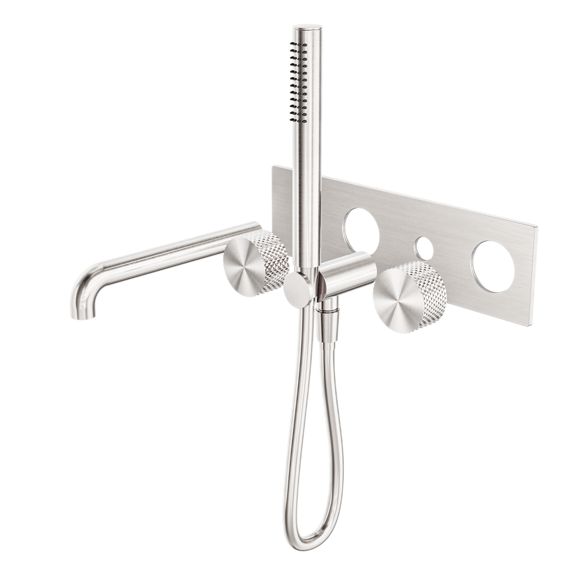 Opal Progressive Shower System With Spout 230mm Trim Kits Only Brushed Nickel