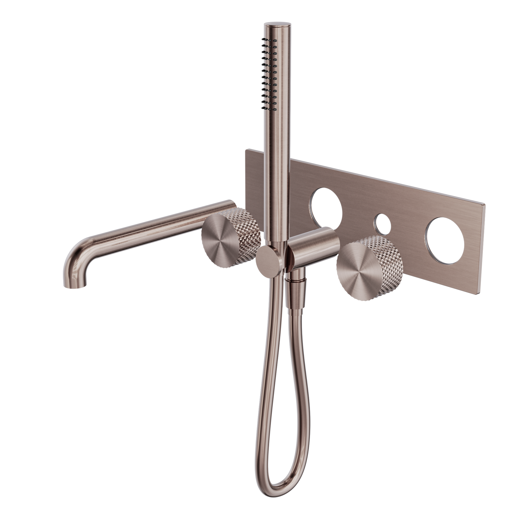 Opal Progressive Shower System With Spout 250mm Trim Kits Only Brushed Bronze