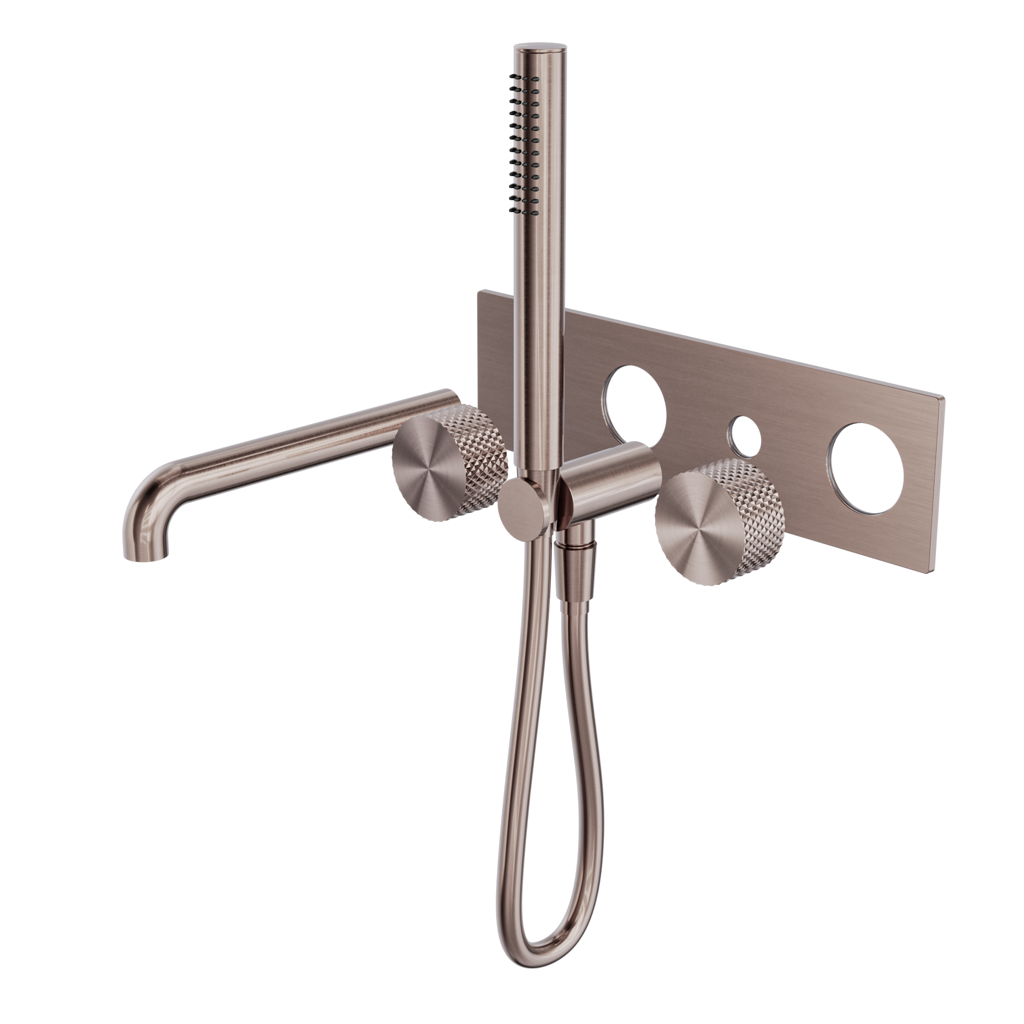Opal Progressive Shower System With Spout 250mm Trim Kits Only Brushed Bronze