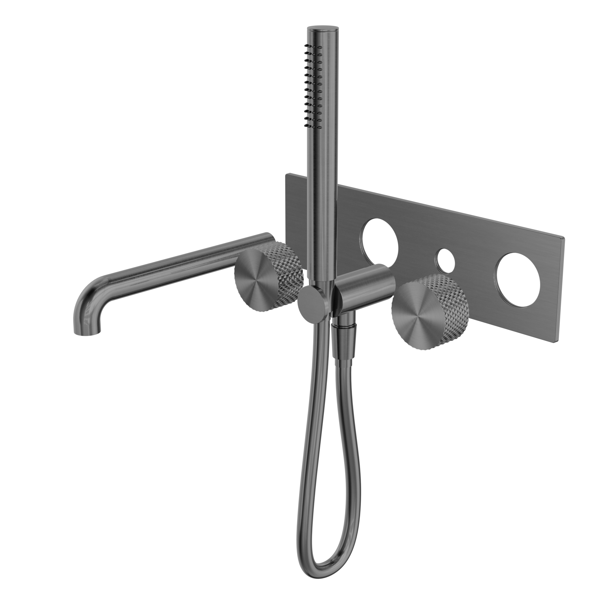 Opal Progressive Shower System With Spout 250mm Trim Kits Only Graphite