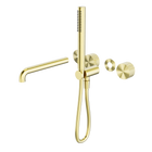 Opal Progressive Shower System Separate Plate With Spout 250mm Trim Kits Only Brushed Gold