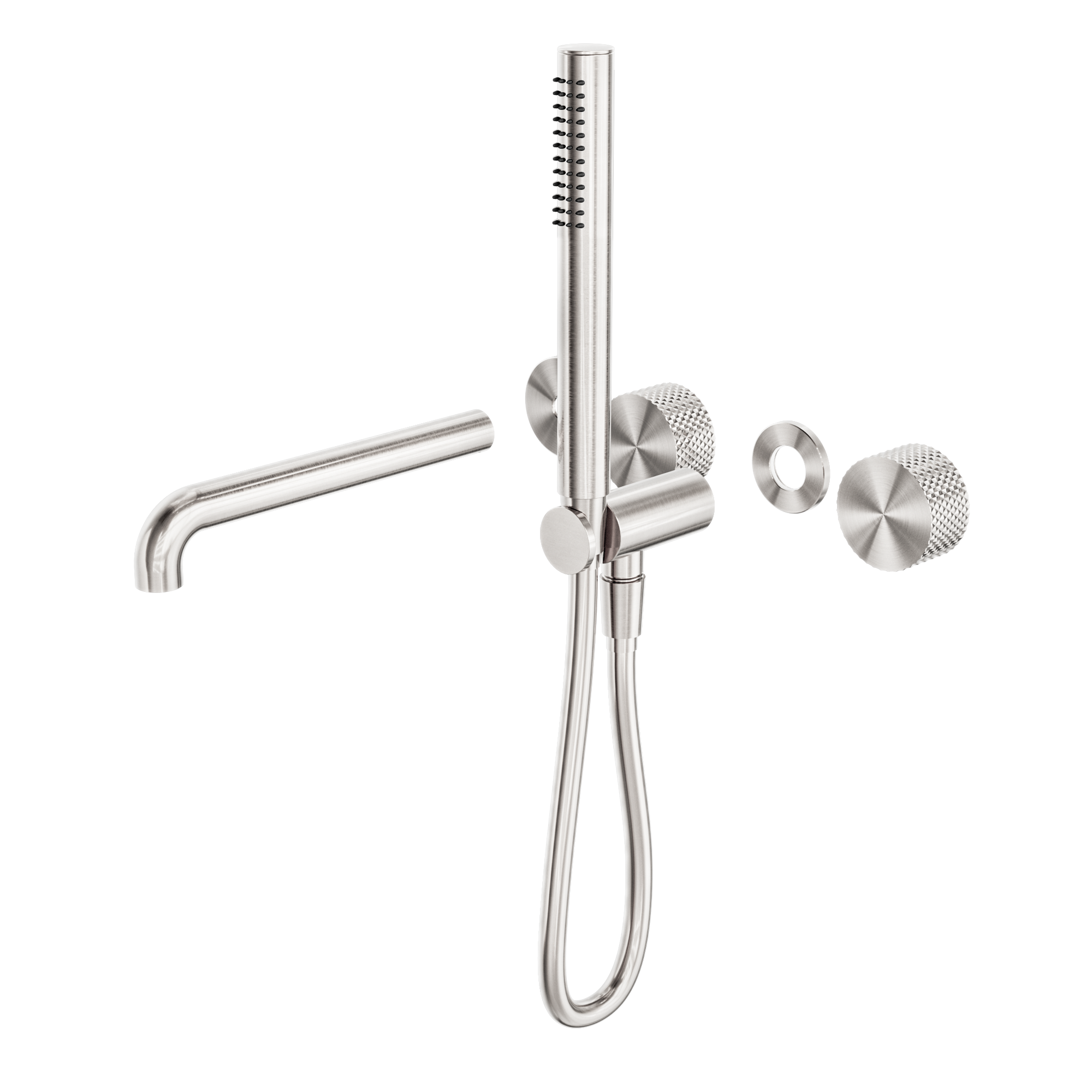 Opal Progressive Shower System Separate Plate With Spout 250mm Trim Kits Only Brushed Nickel