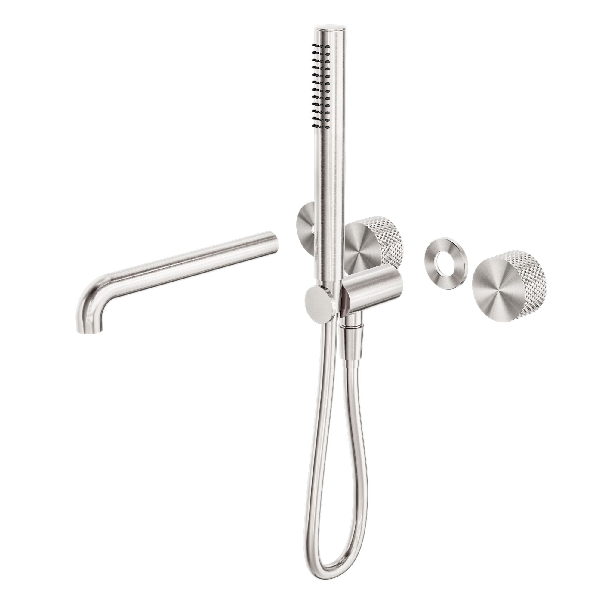 Opal Progressive Shower System Separate Plate With Spout 250mm Trim Kits Only Brushed Nickel