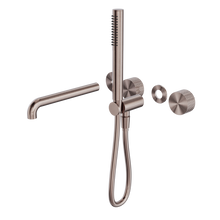 Opal Progressive Shower System Separate Plate With Spout 250mm Trim Kits Only Brushed Bronze