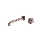 Opal Progressive Wall Basin/Bath Set 185mm Brushed Bronze