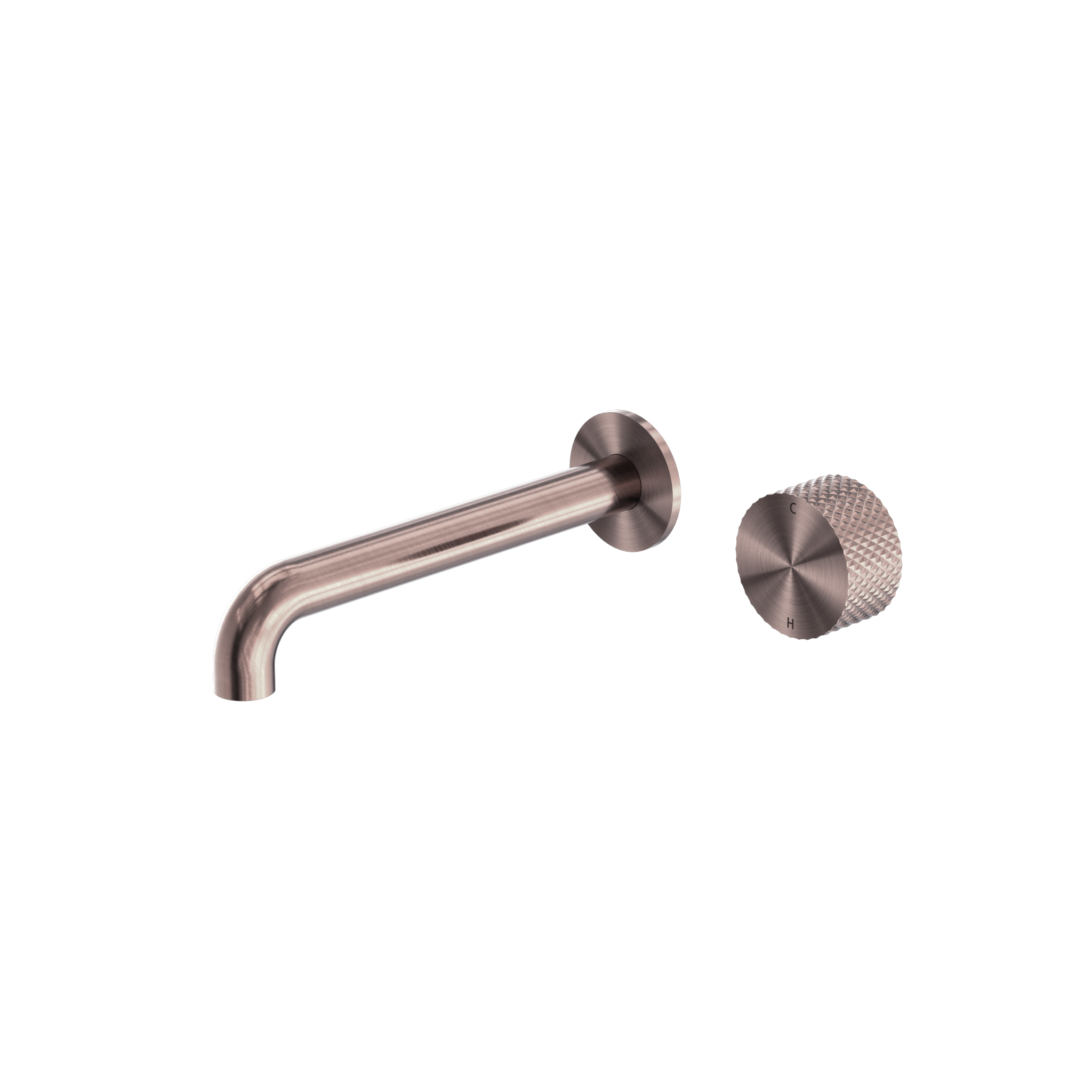 Opal Progressive Wall Basin/Bath Set 185mm Brushed Bronze