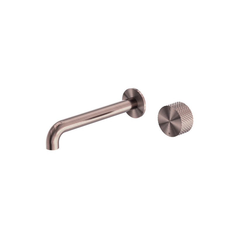 Opal Progressive Wall Basin/Bath Set 185mm Brushed Bronze