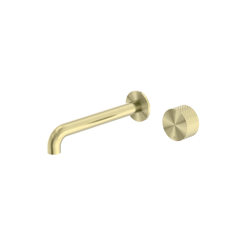 Opal Progressive Wall Basin/Bath Set 260mm Brushed Gold