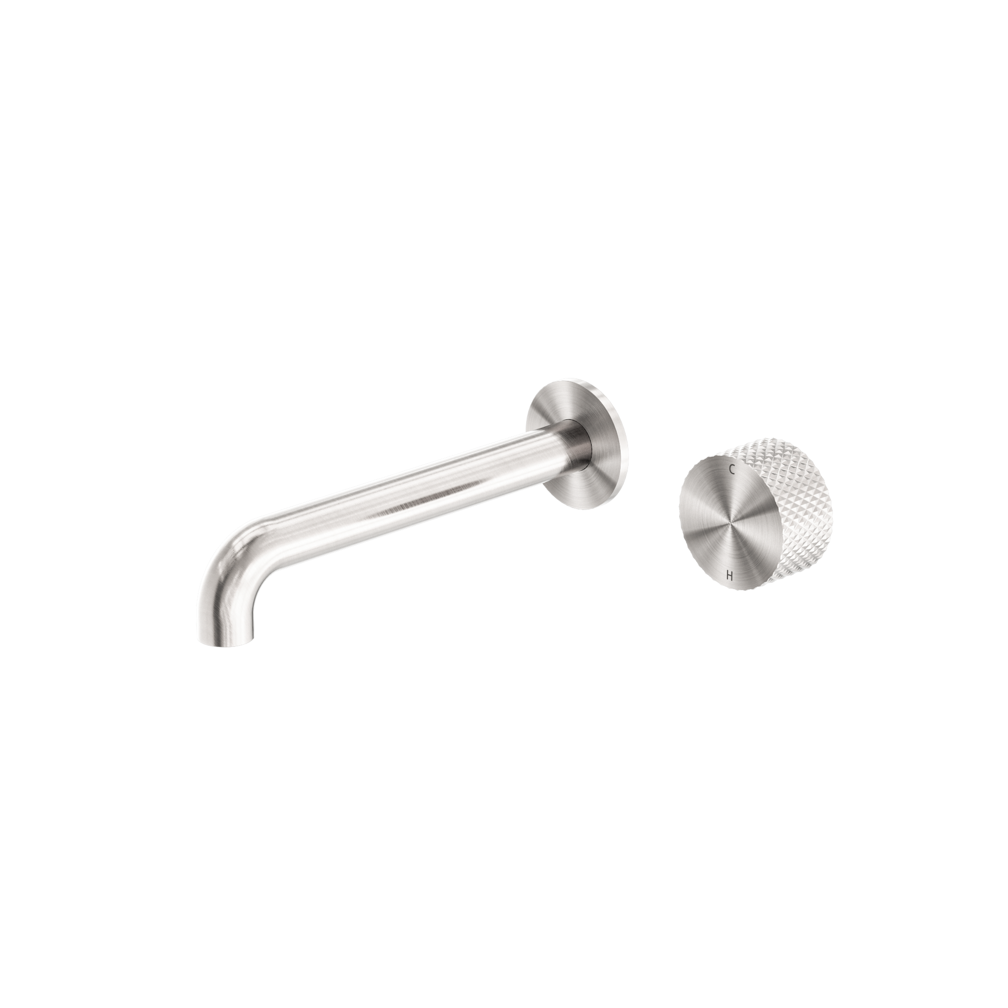Opal Progressive Wall Basin/Bath Set 260mm Brushed Nickel