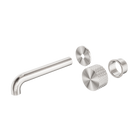 Opal Progressive Wall Basin/Bath Set 120mm Trim Kits Only Brushed Nickel