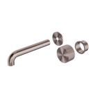 Opal Progressive Wall Basin/Bath Set 230mm Trim Kits Only Brushed Bronze