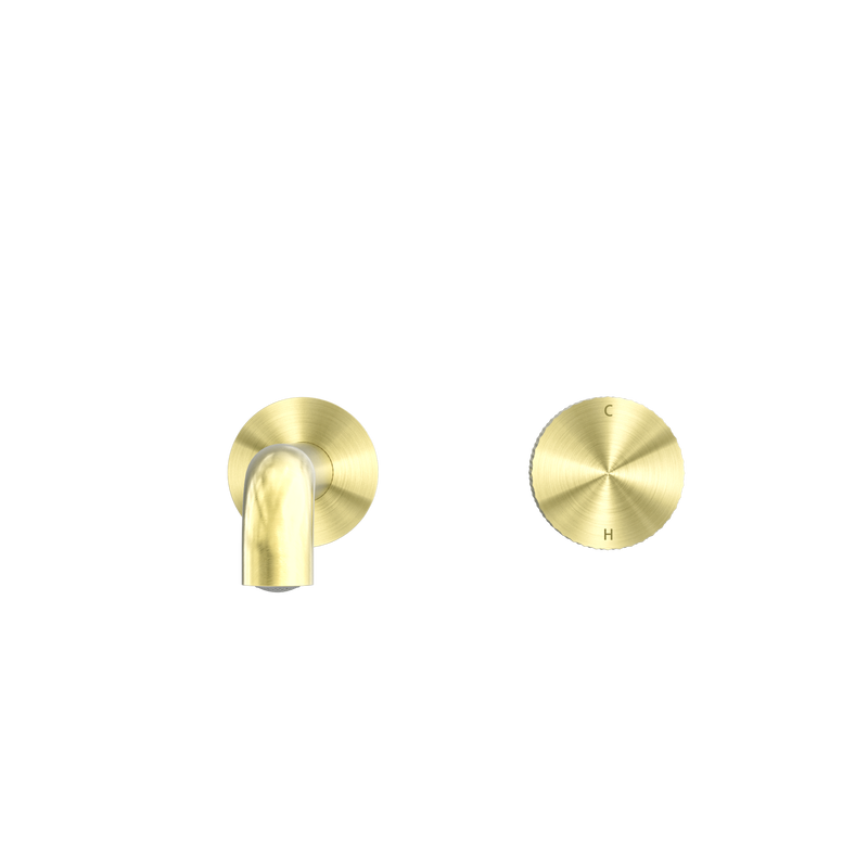 Opal Progressive Wall Basin/Bath Set 185mm Brushed Gold