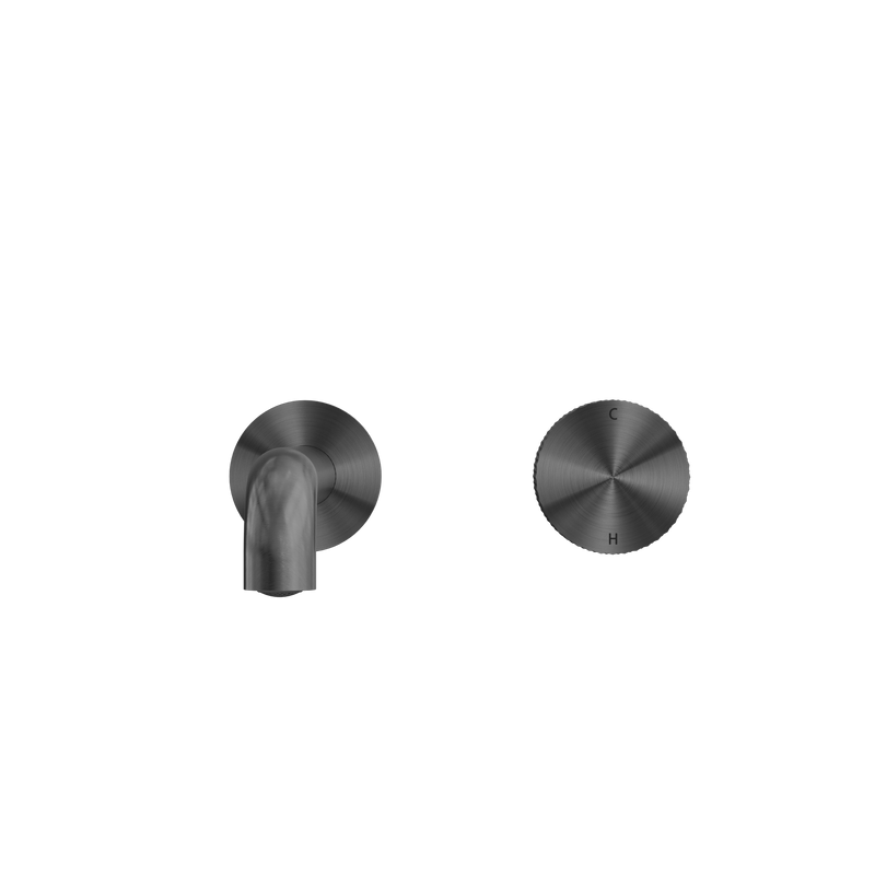 Opal Progressive Wall Basin/Bath Set 185mm Graphite