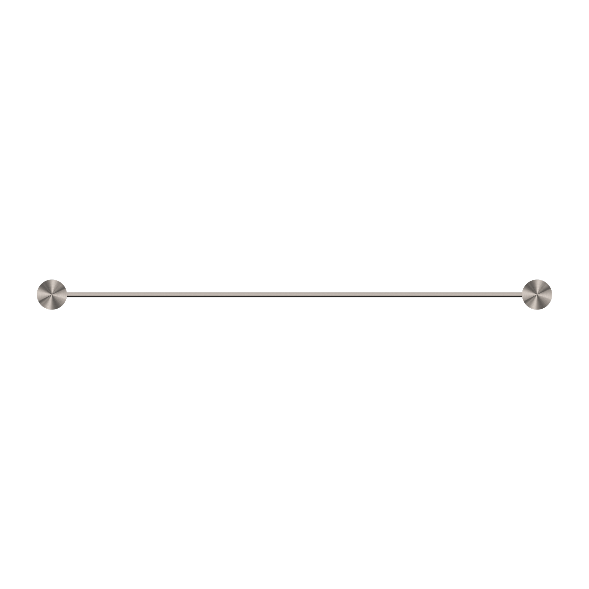 Opal Single Towel Rail 600mm Brushed Nickel