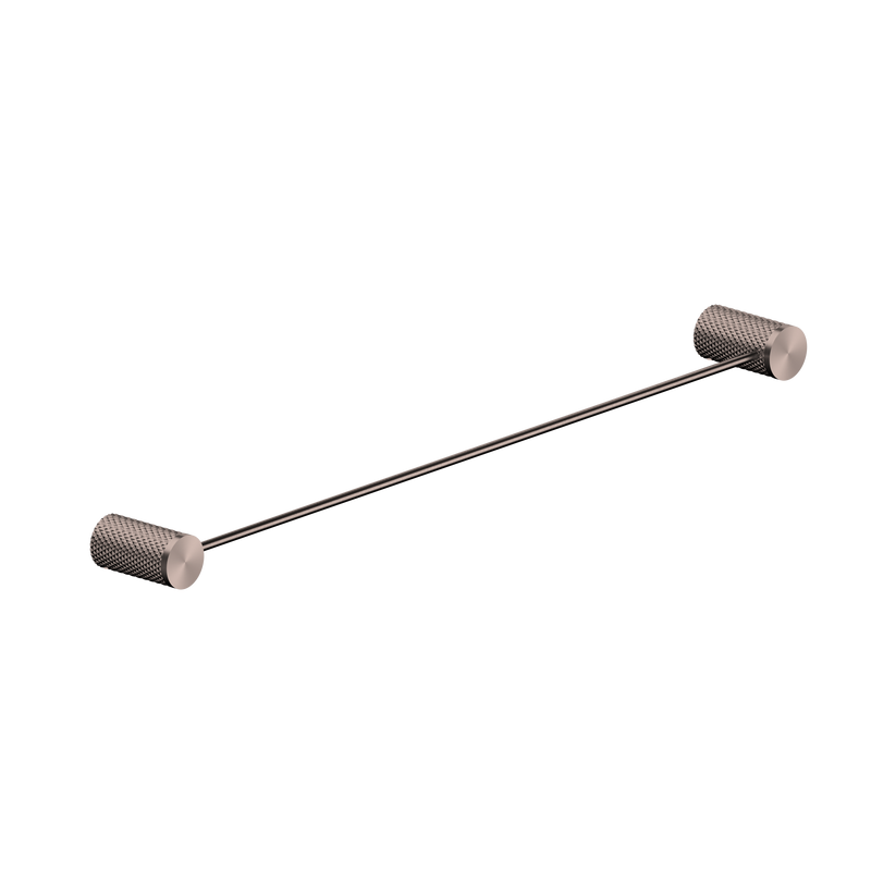 Opal Single Towel Rail 600mm Brushed Bronze