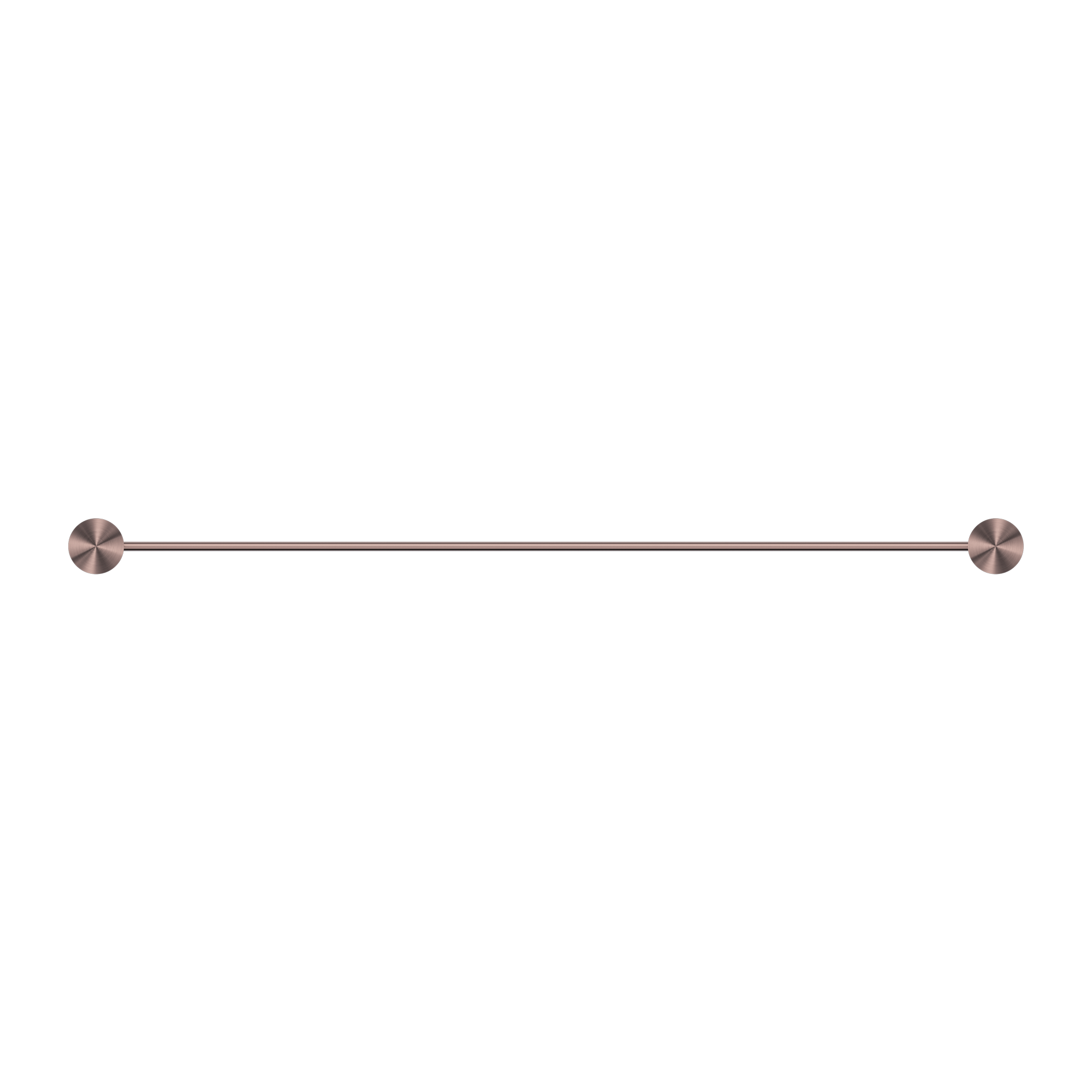 Opal Single Towel Rail 600mm Brushed Bronze