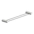 Opal Double Towel Rail 600mm Brushed Nickel