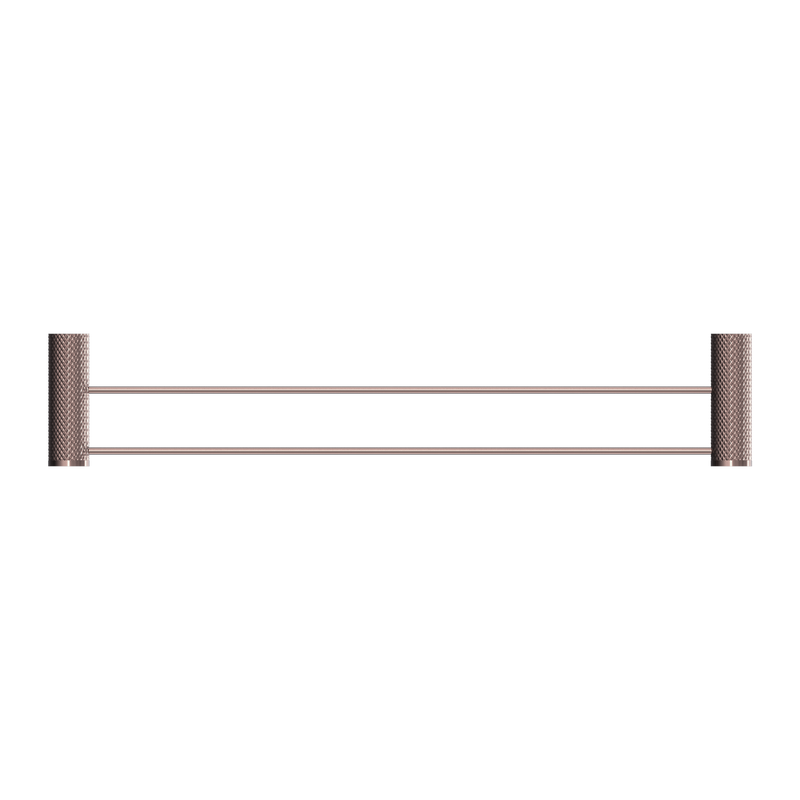 Opal Double Towel Rail 600mm Brushed Bronze