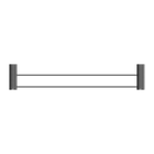 Opal Double Towel Rail 600mm Graphite