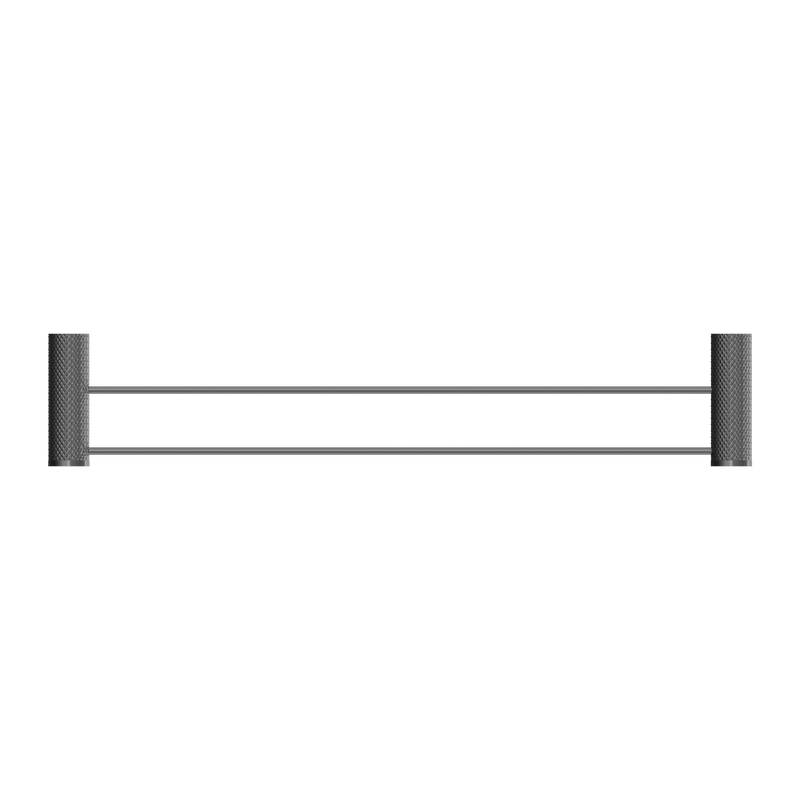 Opal Double Towel Rail 600mm Graphite