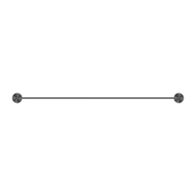 Opal Double Towel Rail 600mm Graphite