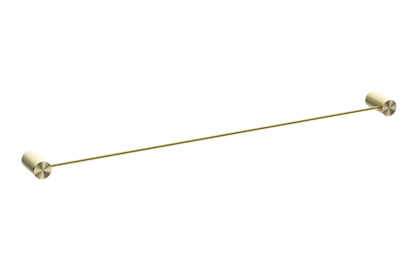 Opal Single Towel Rail 800mm Brushed Gold