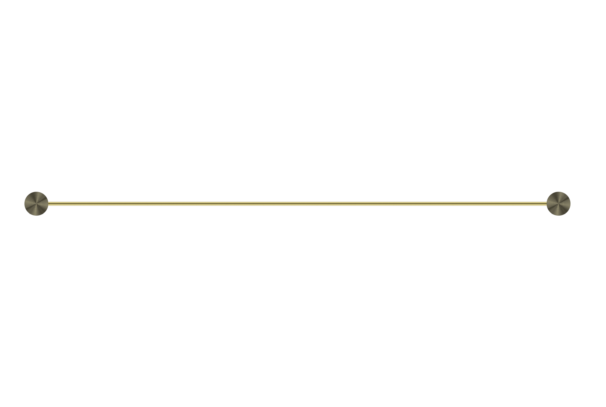 Opal Single Towel Rail 800mm Brushed Gold
