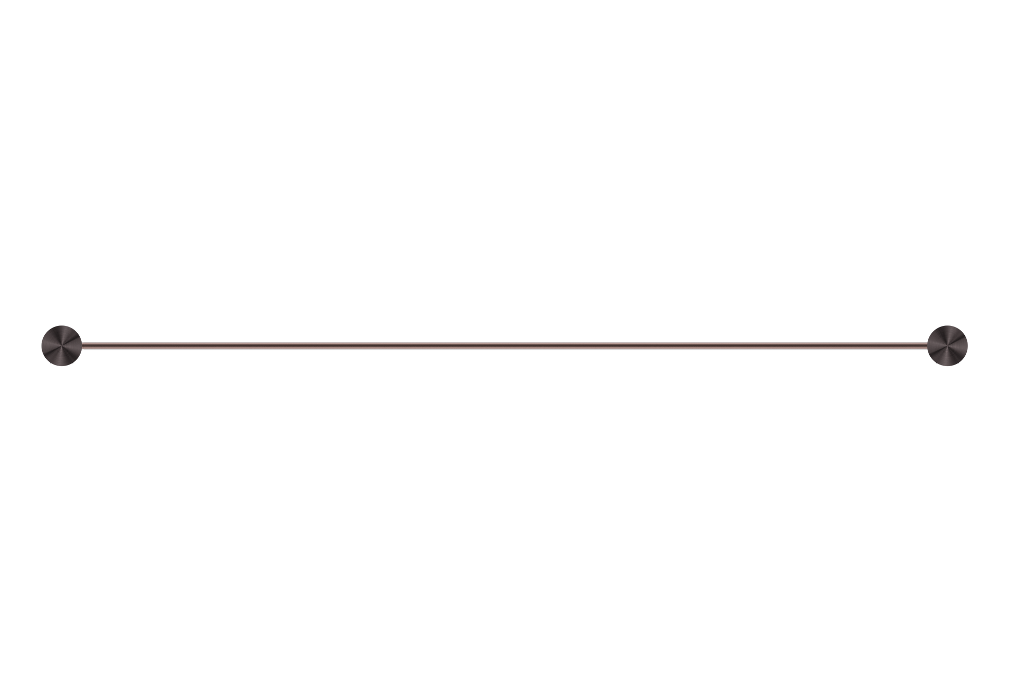 Opal Single Towel Rail 800mm Brushed Bronze