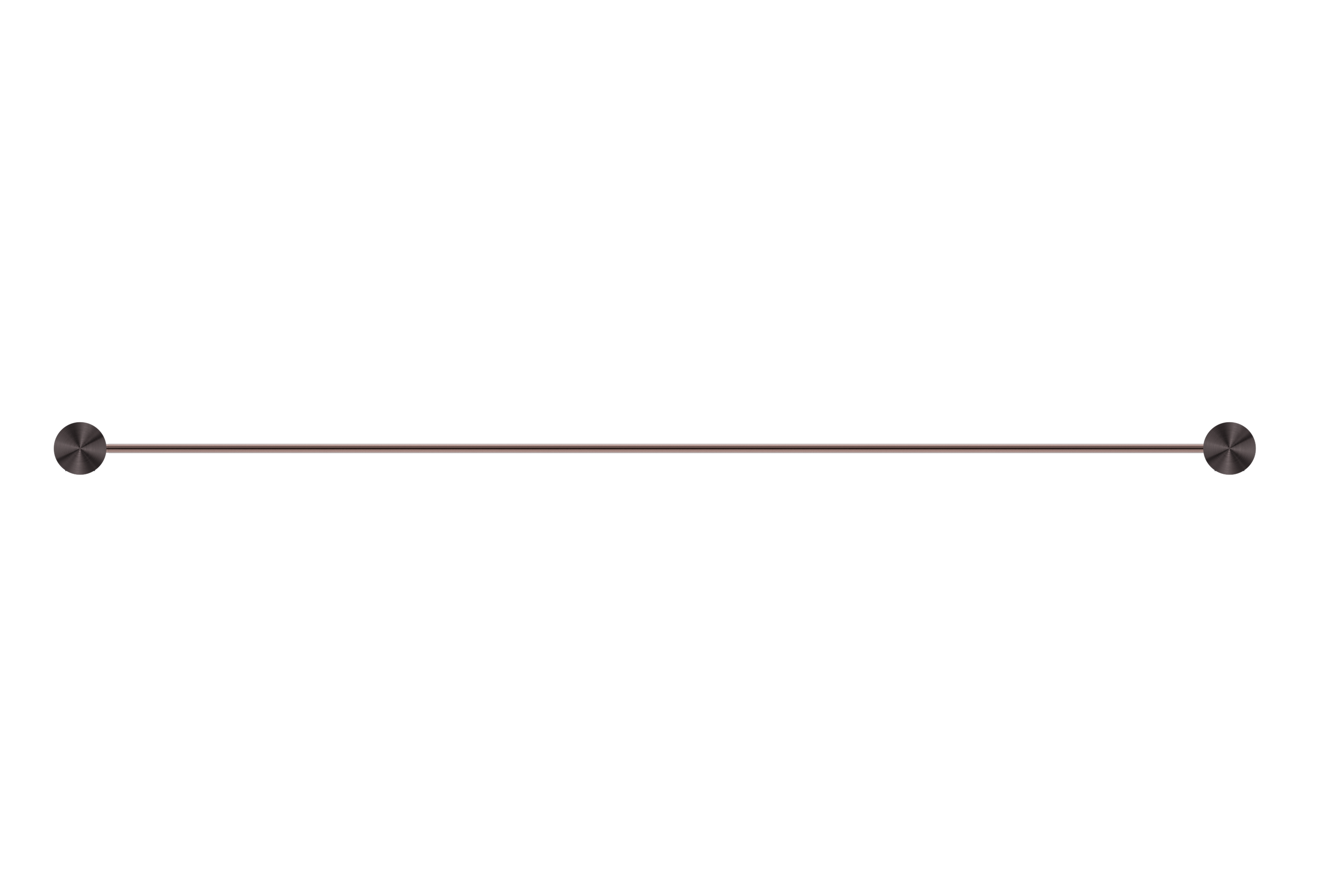 Opal Single Towel Rail 800mm Brushed Bronze