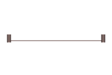 Opal Single Towel Rail 800mm Brushed Bronze
