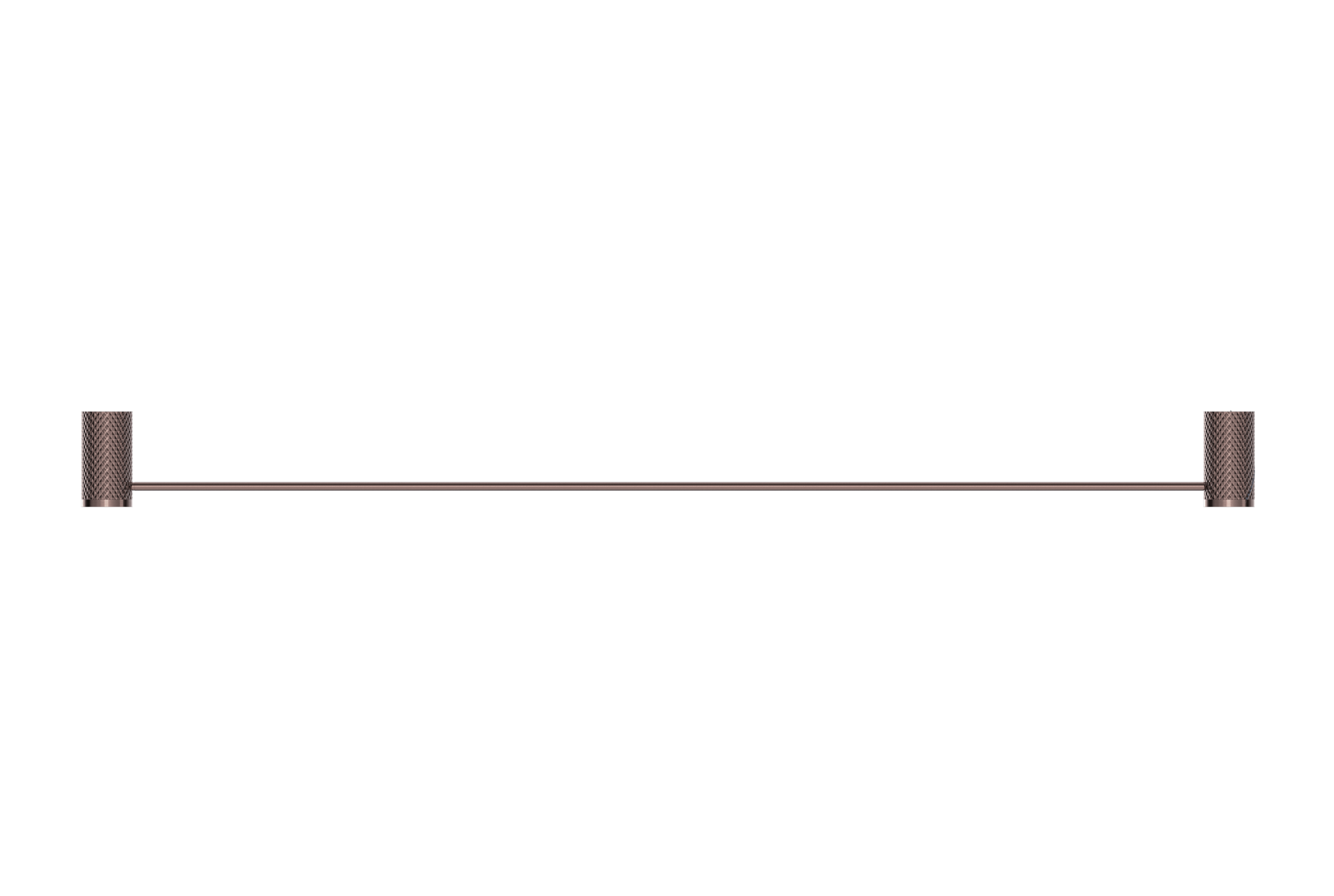 Opal Single Towel Rail 800mm Brushed Bronze