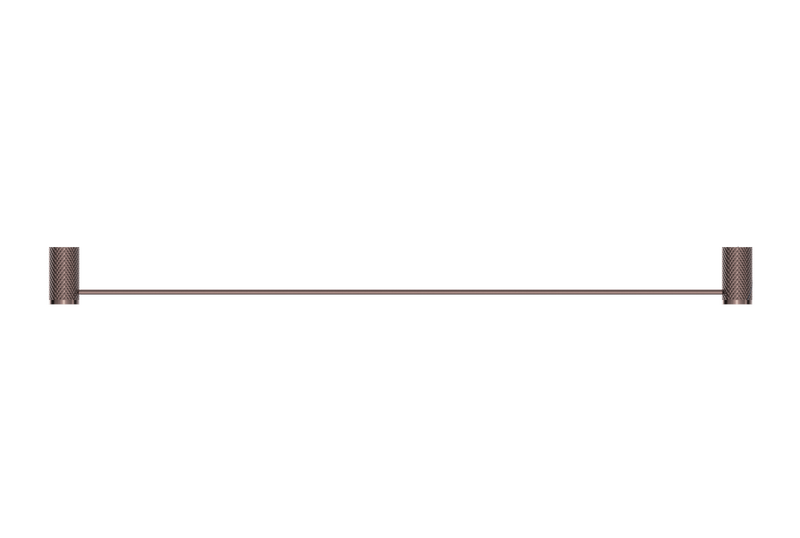 Opal Single Towel Rail 800mm Brushed Bronze